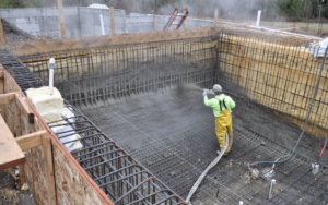 Pouring the Pool Walls