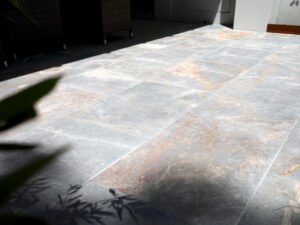 Vietnam Silver Grey Yellow Marble applied for outdoor paver in Melbourne Australia