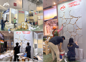 Building Nam Stone Booth at Xiamen Fair