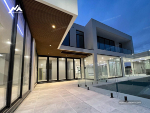 Grey Apricot marble stone pool project