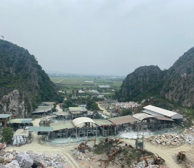 Marble quarry and marble factory